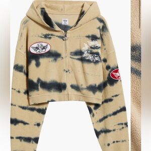 Boys Lie Tan and Black Tie-Dye Hoodie